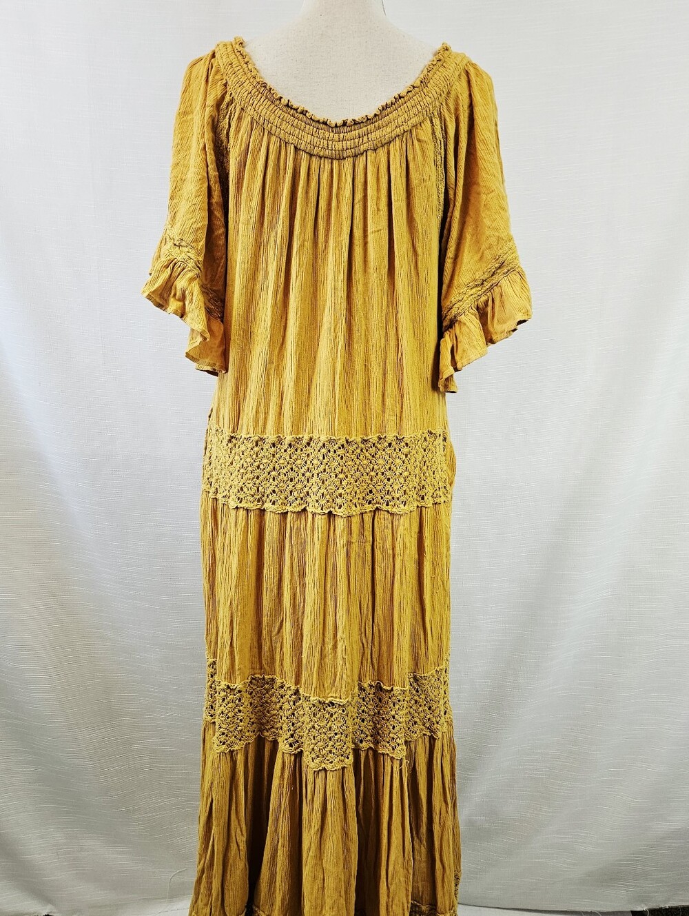 Free People Dream On Bohemian Maxi Dress size Medium - Picture 8 of 10